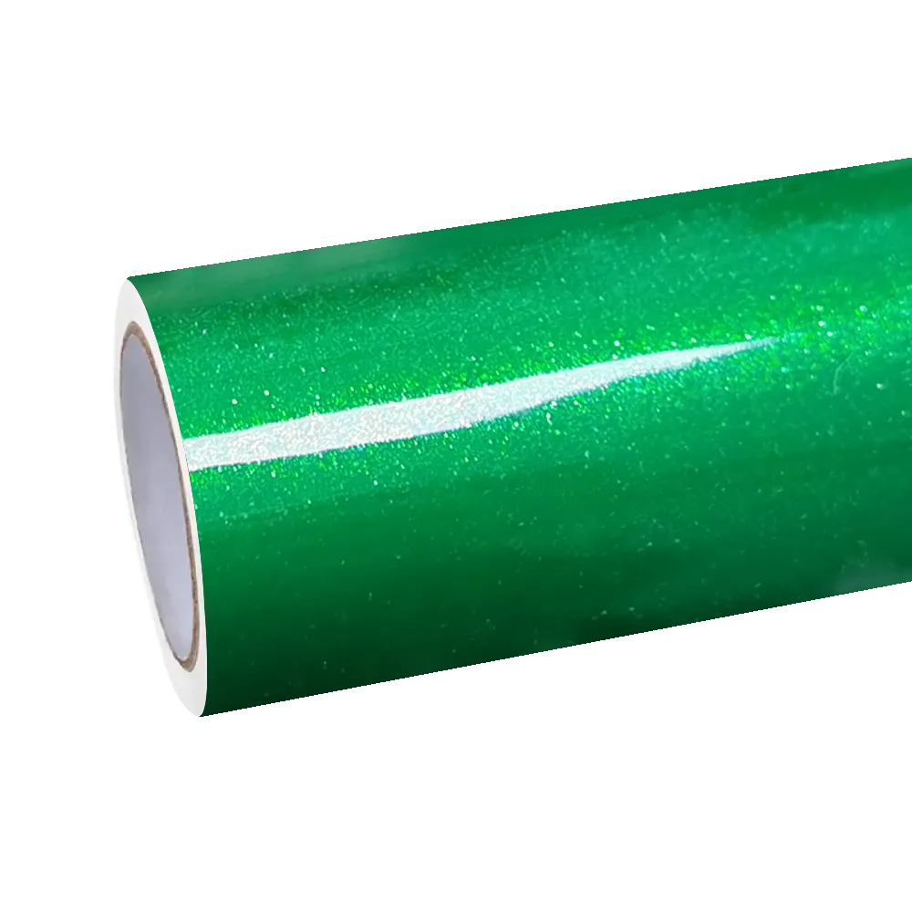 Gloss Metallic Diamond Lizard Green Car Vinyl Wrap