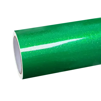 Gloss Metallic Diamond Lizard Green Car Vinyl Wrap 01