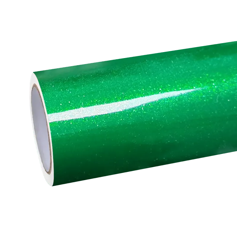 Gloss Metallic Diamond Lizard Green Car Vinyl Wrap