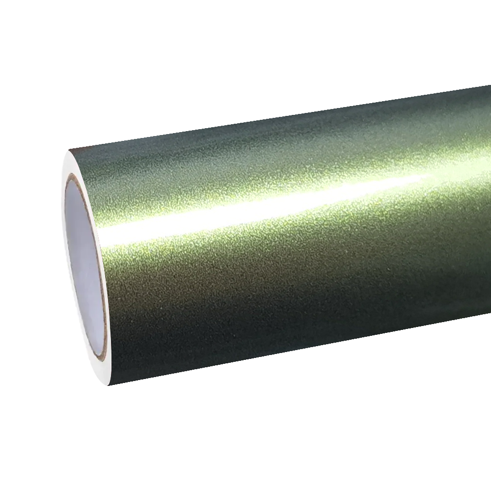 Gloss Metallic Green Gold Car Vinyl Wrap