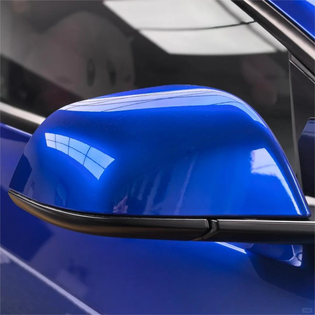 Gloss Metallic Liquid Ocean Blue Car Vinyl Wrap Tesla