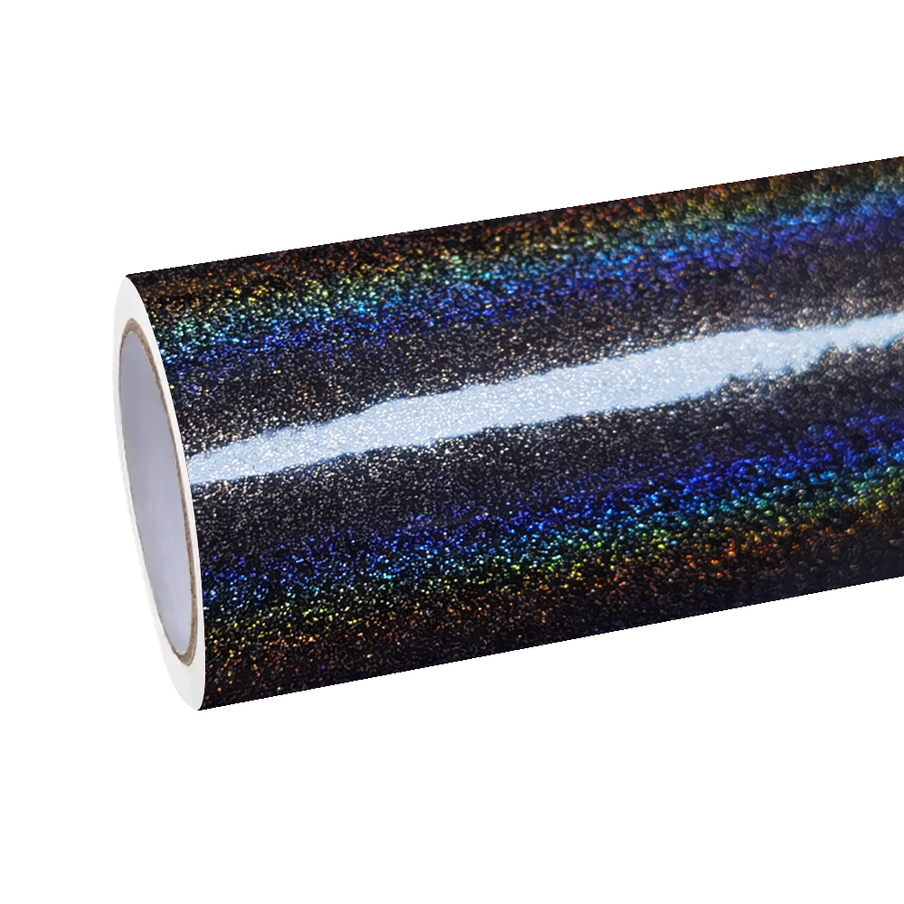 Gloss Metallic Rainbow Laser Flip Psychedelic Grey Car Vinyl Wrap