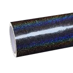 Gloss Metallic Rainbow Laser Flip Psychedelic Grey Car Vinyl Wrap