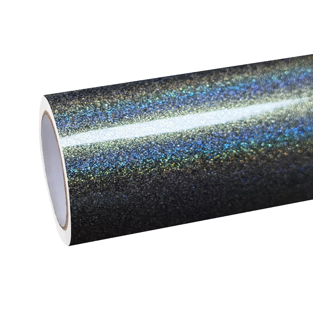Gloss Metallic Rainbow Laser Grey Car Vinyl Wrap