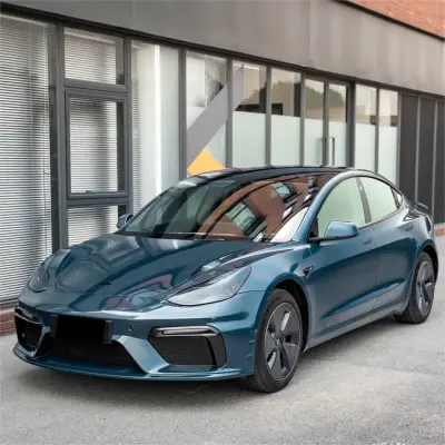 Gloss Metallic Avalon Green Car Vinyl Wrap 02