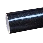 Gloss Metallic Diamond Graphite Black Car Vinyl Wrap