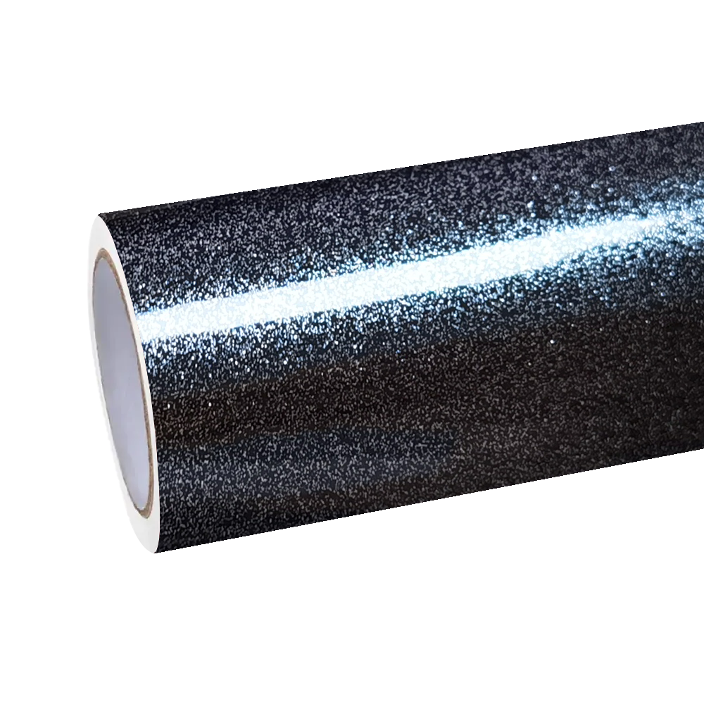 Gloss Metallic Diamond Graphite Light Grey Car Vinyl Wrap