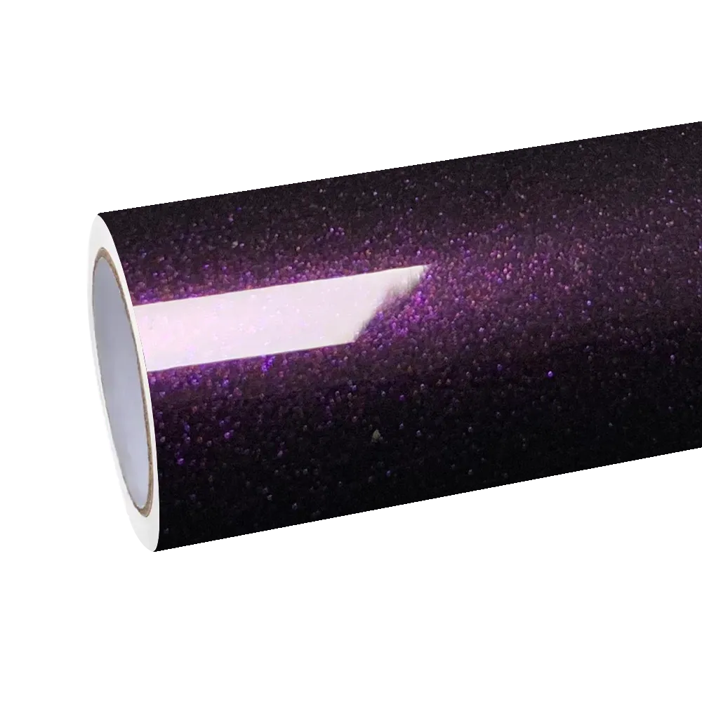 Gloss Metallic Gentian Purple Car Vinyl Wrap PET