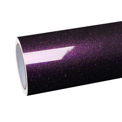 Gloss Metallic Gentian Purple Car Vinyl Wrap  PET 01