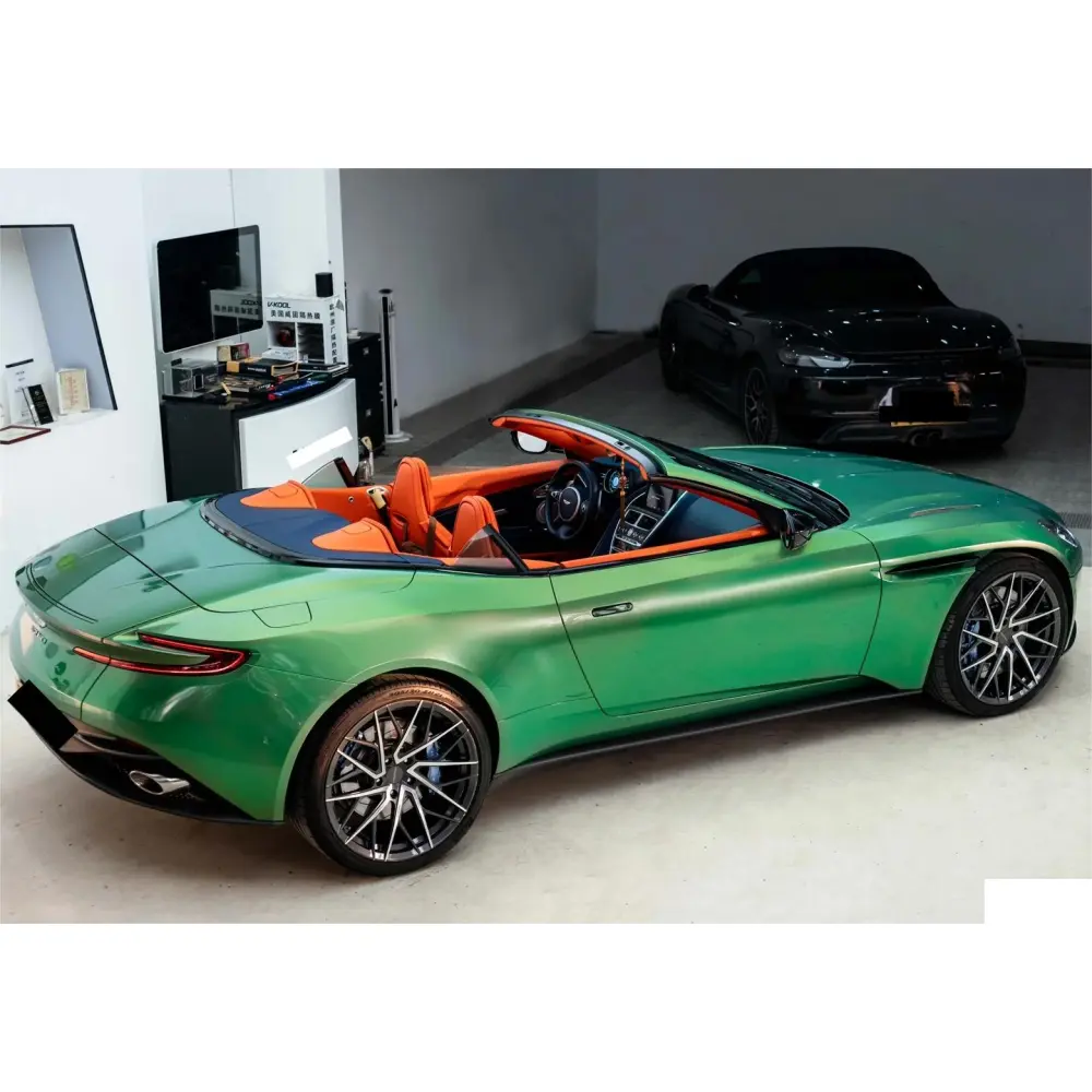 Gloss Metallic Iridescent Emerald Green Car Vinyl Wrap