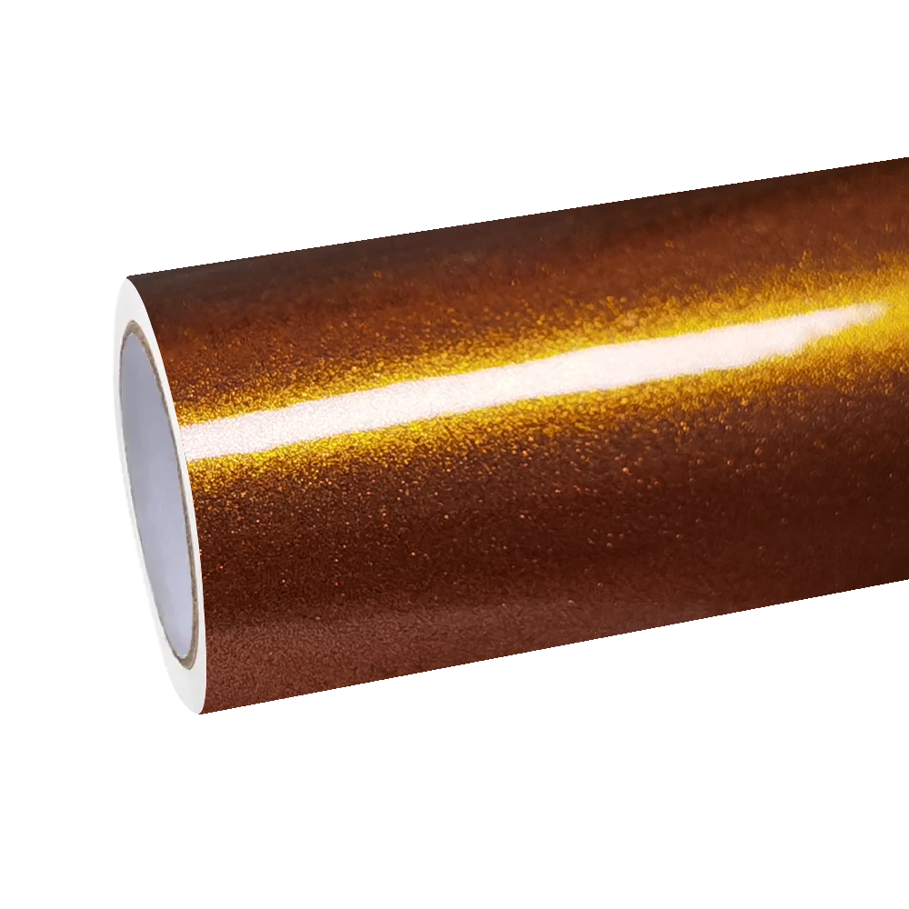Gloss Metallic Liquid Copper Brown Car Vinyl Wrap