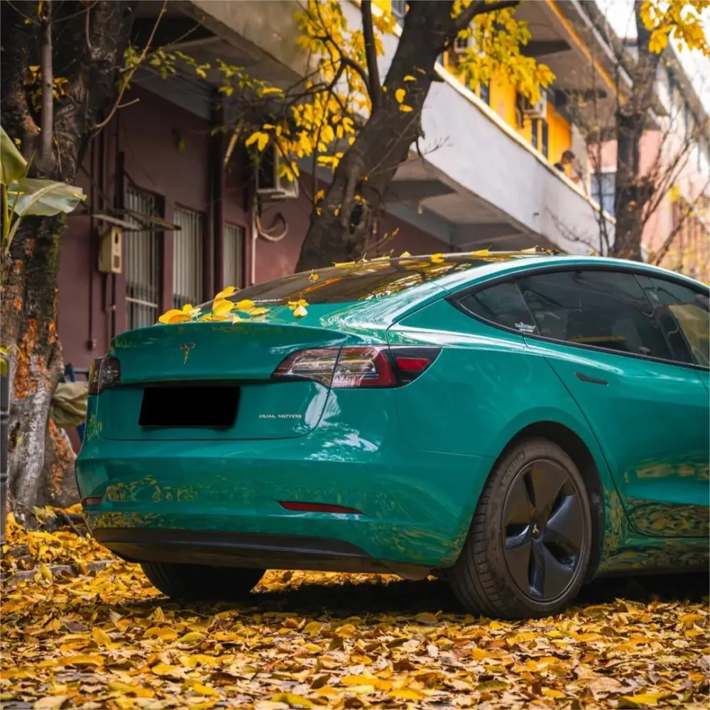 Gloss Storm Green Car Vinyl Wrap