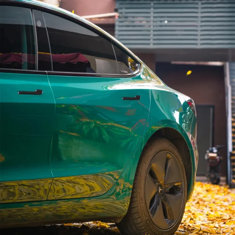 Gloss Storm Green Car Vinyl Wrap