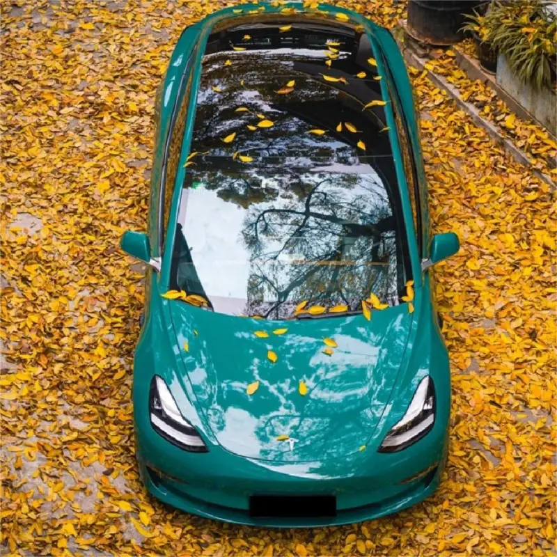Gloss Storm Green Car Vinyl Wrap