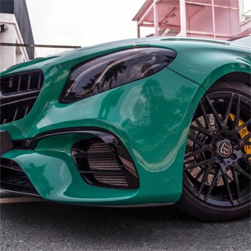 Gloss Vintage Green Car Vinyl Wrap
