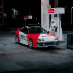 Marlboro Racing Car wrap Custom Design - White, Red and Black Car Wrap (Bundle)