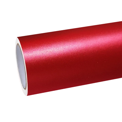 Matte Metallic Ceramics Red Car Vinyl Wrap PET 01