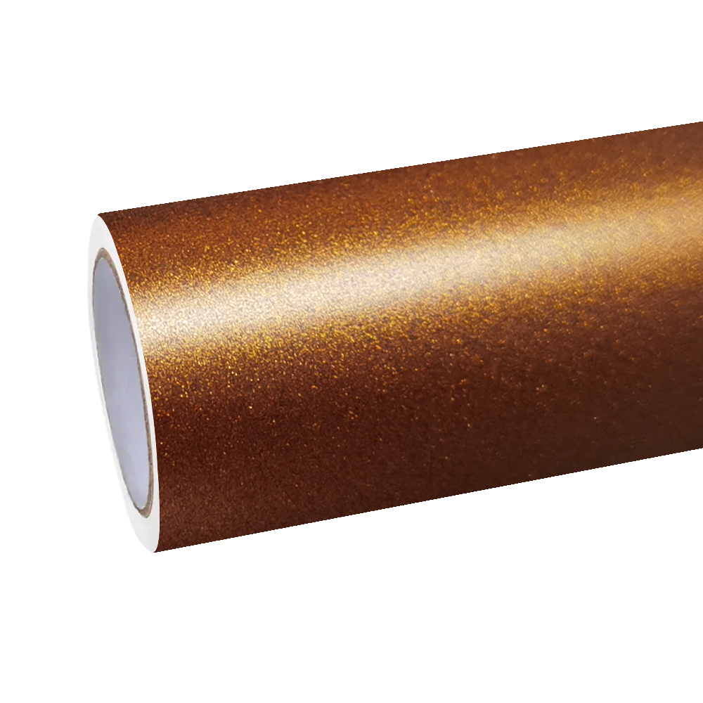 Matte Metallic Copper Brown Car Vinyl Wrap