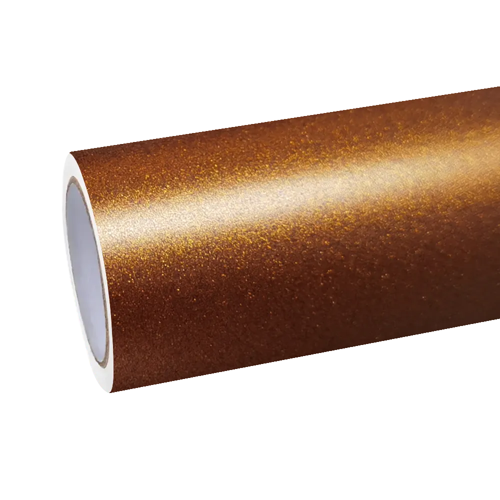 Matte Metallic Copper Brown Car Vinyl Wrap