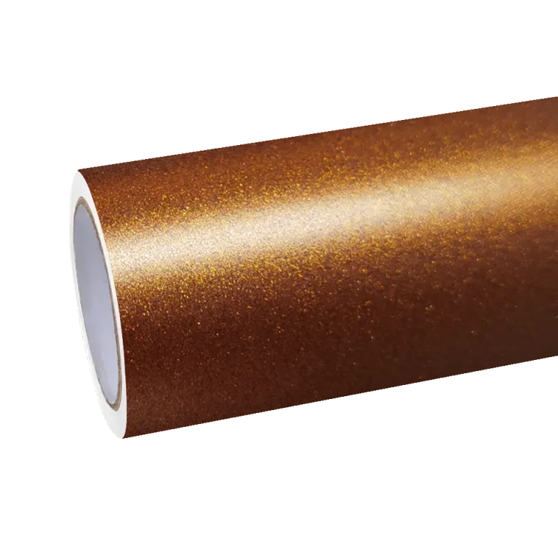 Matte Metallic Copper Brown Car Vinyl Wrap
