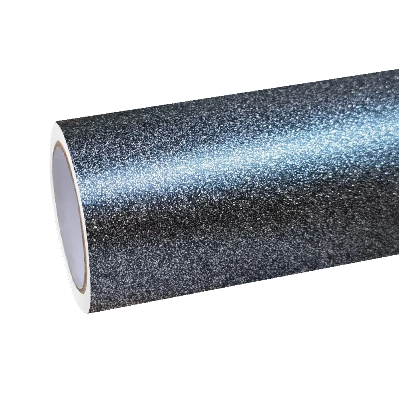 Matte Metallic Diamond Graphite Light Grey Car Vinyl Wrap