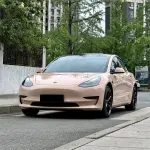 Gloss Super Shine Latte Car Vinyl Wrap PET 