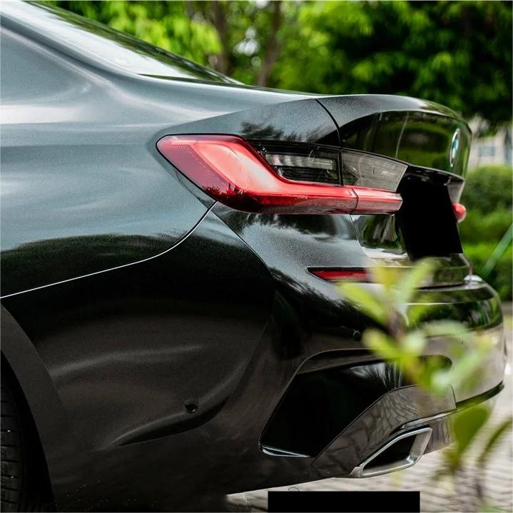 Gloss Metallic Sparkle Glitter Black Car Vinyl Wrap