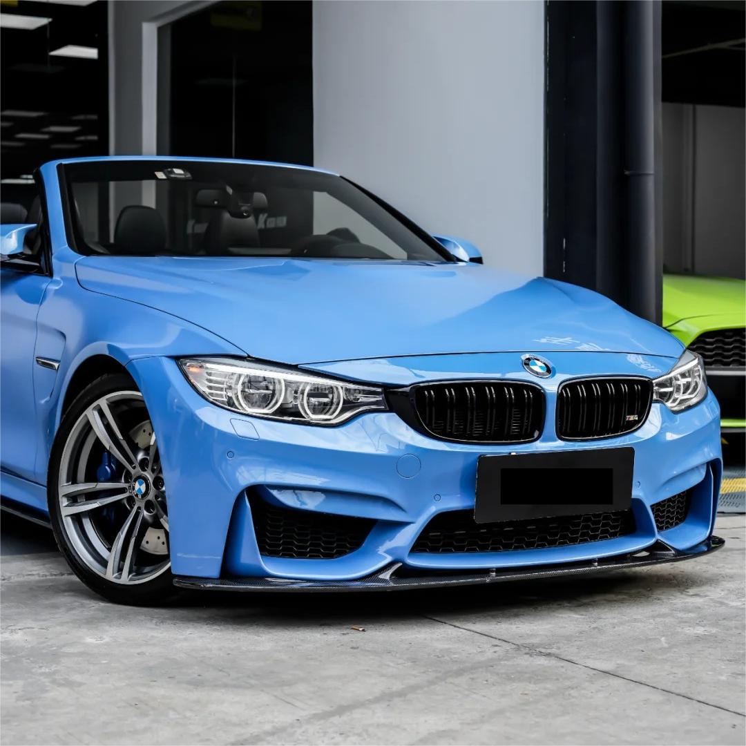 Gloss Marina Blue Car Viny Wrap Sale BMW M4 PET