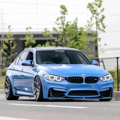 Gloss Marina Blue Car Viny Wrap Sale BMW M4 PET 02
