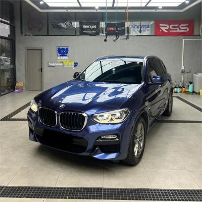 Gloss Metallic Galaxy Blue Car Vinyl Wrap PET 02