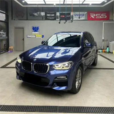 Gloss Metallic Galaxy Blue Car Vinyl Wrap PET 02