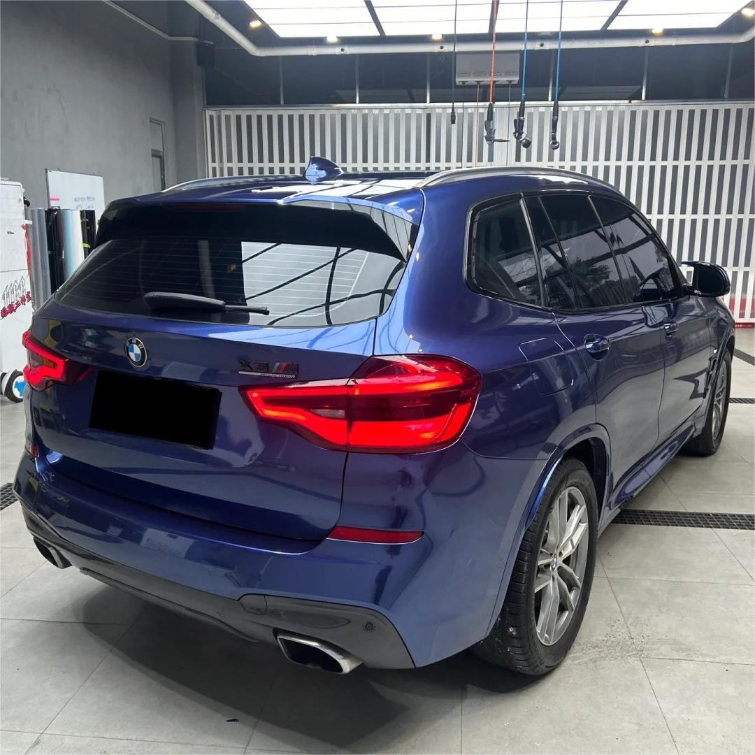 Gloss Metallic Galaxy Blue Car Vinyl Wrap PET