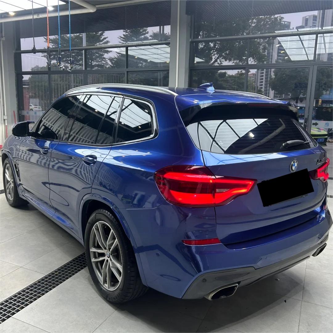 Gloss Metallic Galaxy Blue Car Vinyl Wrap PET