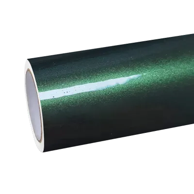 Glossy Paint Metalic Midnight Green Car Vinyl Wrap  01