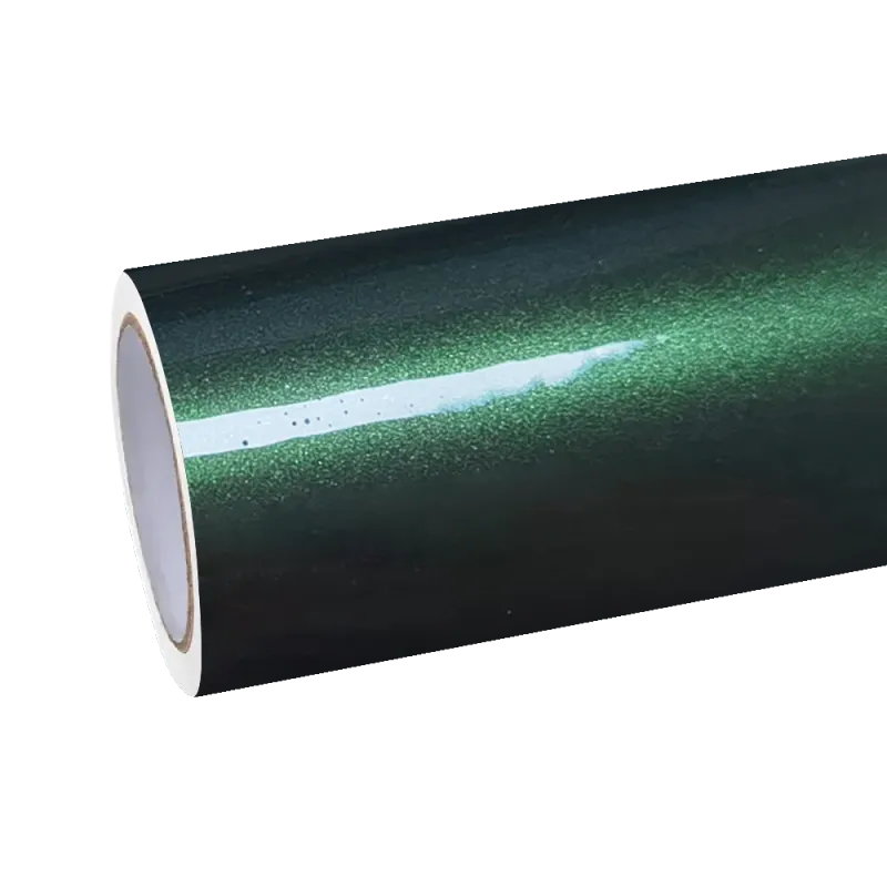 Glossy Paint Metalic Midnight Green Car Vinyl Wrap 