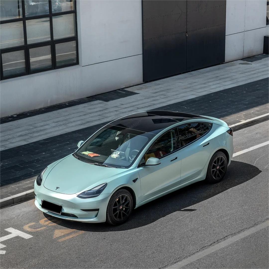 Gloss Metallic Jade Green Car Vinyl Wrap