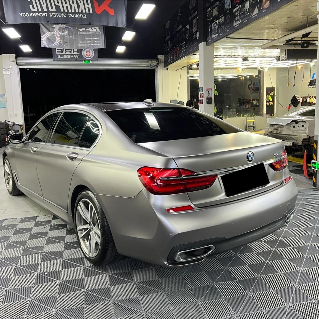 Matte Metallic Satin Brown Grey Car Vinyl Wrap