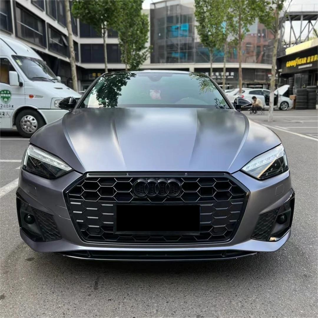 Matte Metallic Satin Deep Grey Car Vinyl Wrap