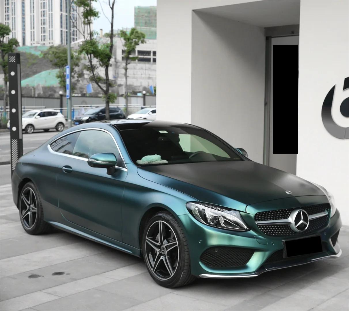 Matte Metallic Satin Emerald Green Car Vinyl Wrap