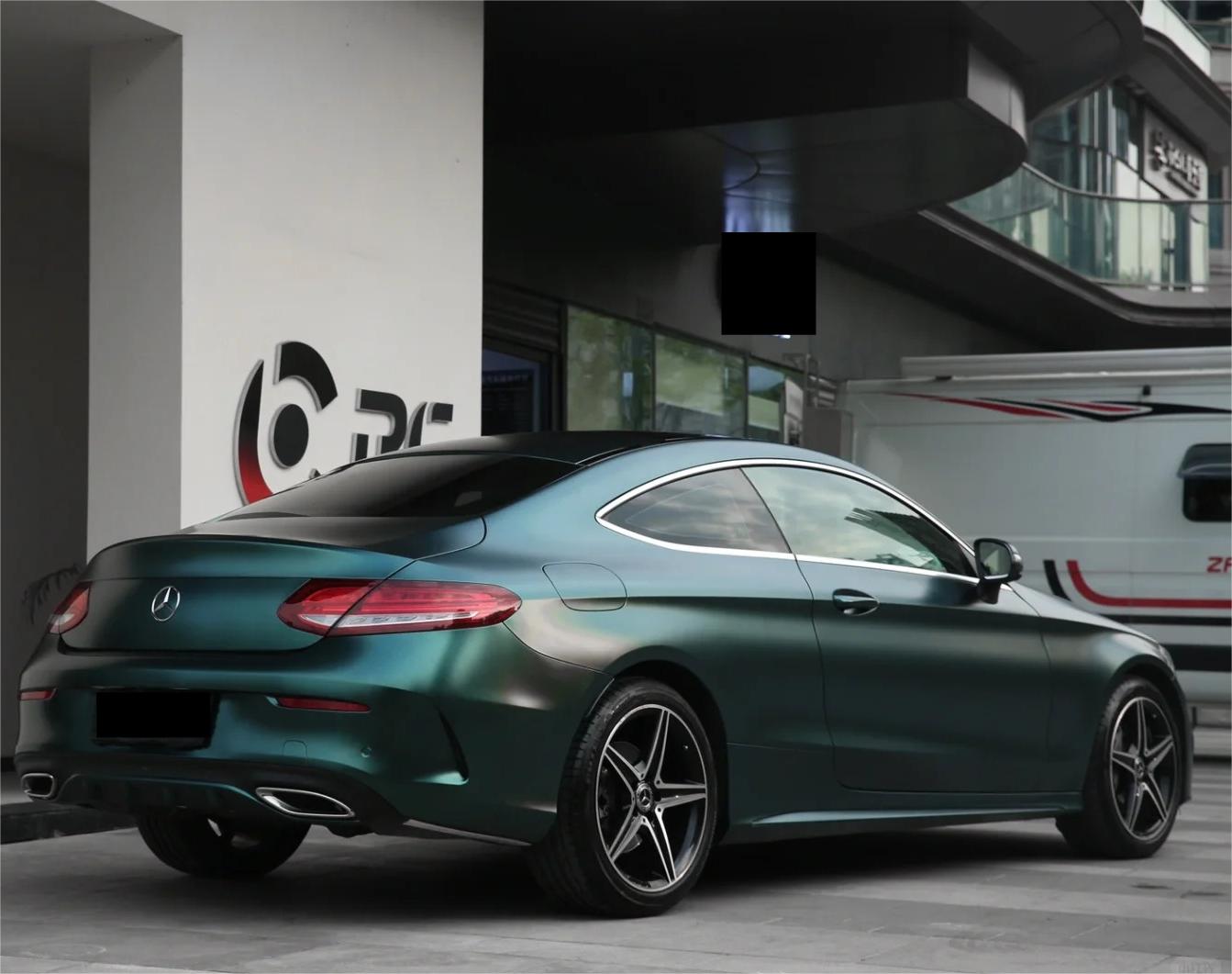 Matte Metallic Satin Emerald Green Car Vinyl Wrap