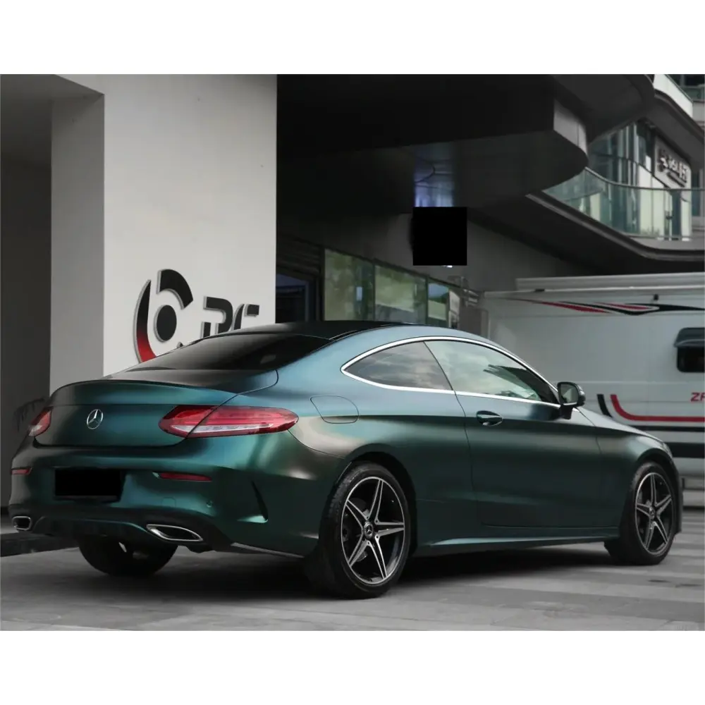 Matte Metallic Satin Emerald Green Car Vinyl Wrap