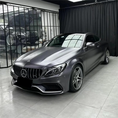 Matte Metallic Satin Mountain Grey Car Vinyl Wrap PET 02