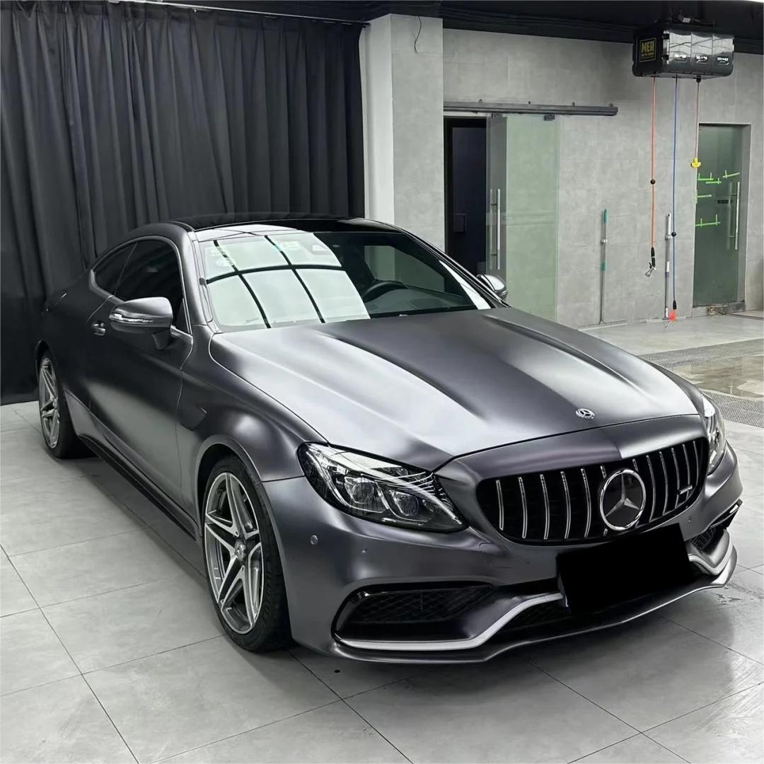 Matte Metallic Satin Mountain Grey Car Vinyl Wrap PET