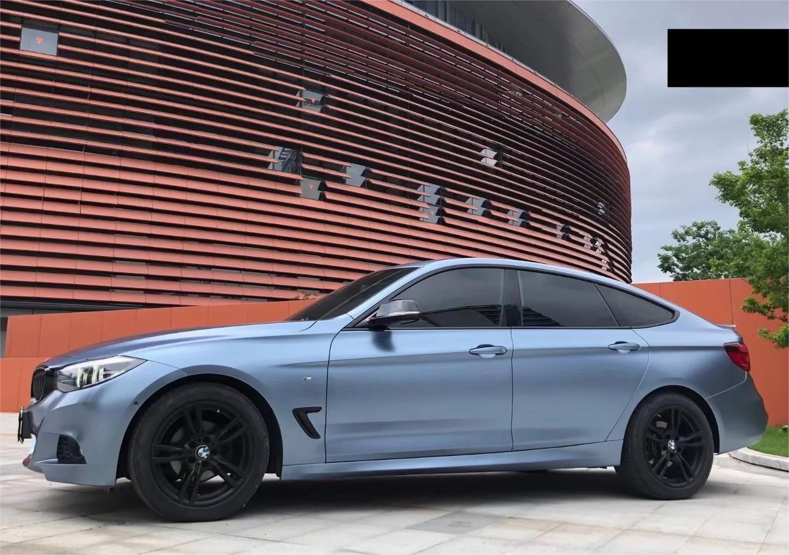 Matte Metallic Satin Storm Blue Car Vinyl Wrap