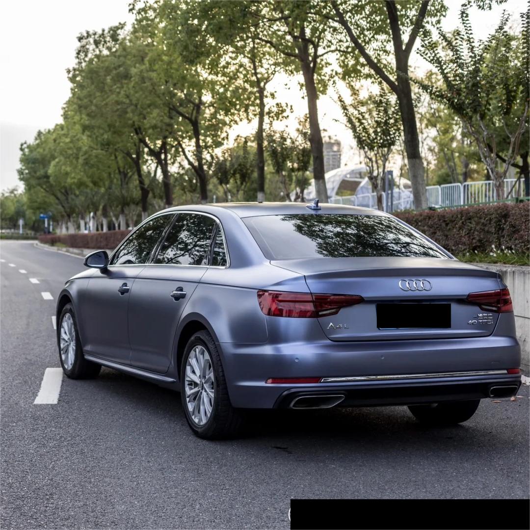 Matte Metallic Satin Storm Blue Car Vinyl Wrap