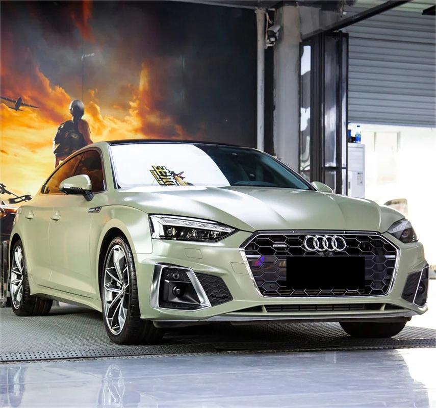 Matte Satin Khaki Light Green Car Vinyl Wrap