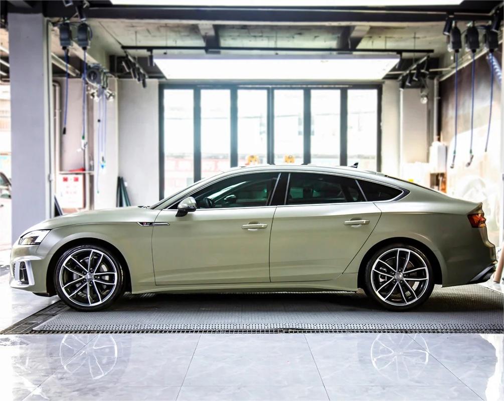 Matte Satin Khaki Light Green Car Vinyl Wrap