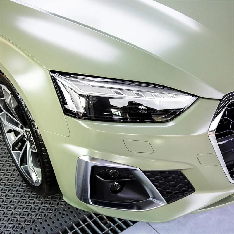 Matte Satin Khaki Light Green Car Vinyl Wrap