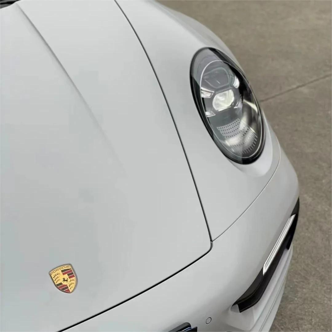 Matte Satin Light Grey Car Vinyl Wrap