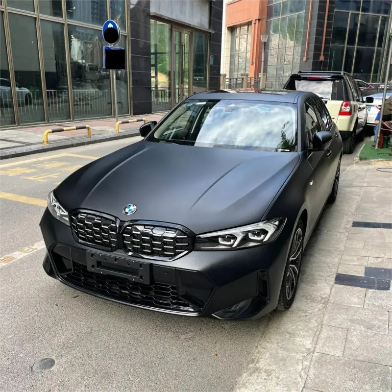Matte Forsted Black Car Vinyl Wrap PET
